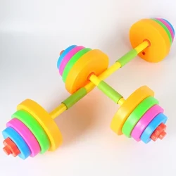 Dumbbell Anak Dumbbell Plastik Anak TK Latihan Lengan Dumbbel Peralatan Latihan Dumbbell Bobot Tangan kanggo Anak