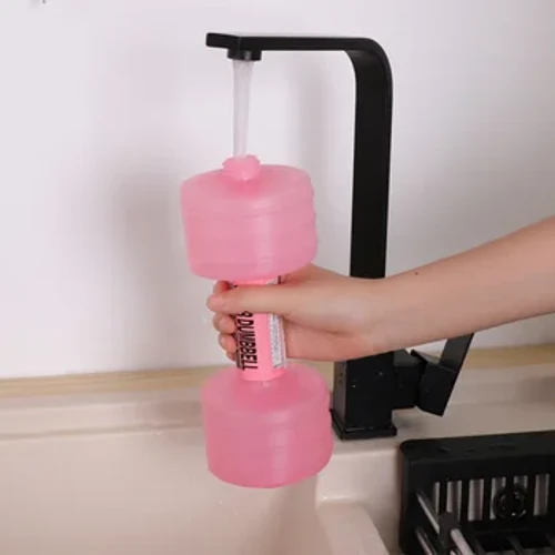 1/2/4ks Fitness Činka Nastavitelná hmotnost Dvojitá víka Vodní činky 1kg Domácí Posilovna Nástroje na hubnutí Cvičení jógy