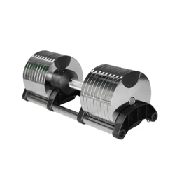 Par de halteres ajustáveis ​​cromados de 2 kg (5 lb) ou 4 kg (9 lb) Aumentam no máximo 45 kg (100 lb) Halteres OEM de fitness doméstico