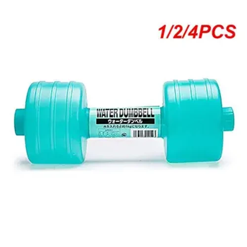 1/2/4PCS Ffitrwydd Dumbbell Pwysau Addasadwy Caeadau Dwbl Dumbbells Dŵr 1kg Offer Colli Pwysau Campfa Cartref Ymarfer Corff Yoga