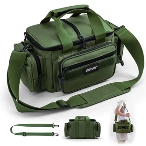 Málaí Taca Iascaireachta Goture 38*23*19cm Mála Gualainn Ard-acmhainn 600D Éadach Oxford Rothaíocht Allamuigh Mála Picnic Campála backpack