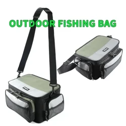 Borsa da pesca multifunzionale Luya, il tessuto Oxford è impermeabile e resistente all'usura, borsa a tracolla da pesca, attrezzatura da pesca, marsupio