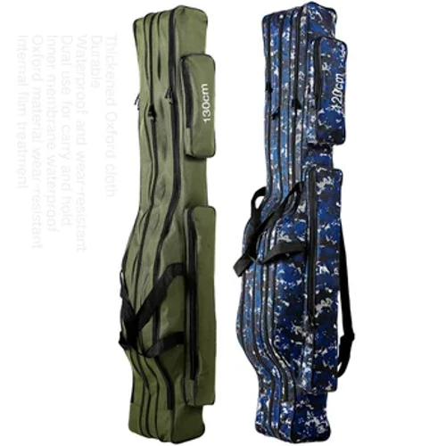 150/130/120/110 cm 2/3-lagige große faltbare Angelrutentaschen Oxford-Stoff Seeangelgerät Faltbares Paket