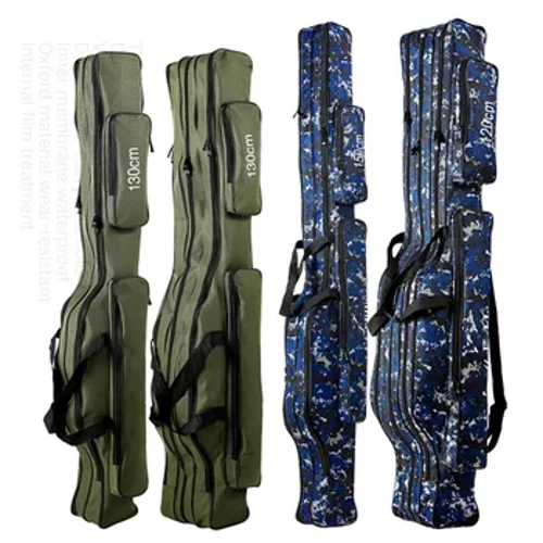 Bauch-Angeltaschen 2/3-lagig 110120/130/150 cm Wasserdichte Outdoor-Angelrutentasche Große Kapazität Herren-Angeltasche
