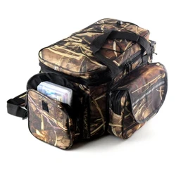 Grouss Kapazitéit Fëscherei Sak Waasserdicht Fëscherei Gepäck Stockage Bag Case Outdoor Rees Juegd Schëller Bag Pack