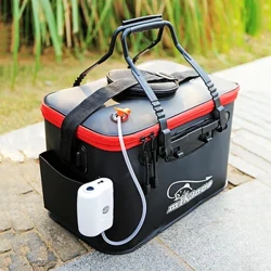 35 cm multifunktions foldbar tykkere levende fiskeboks EVA tankspand Camping udendørs fisketaske. fiskeboks (ingen side)