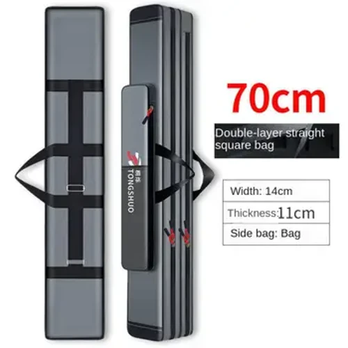 Mála Slat Iascaireachta Iompróir Ríl Iascaireachta Mála Stórála cuaille Ciseal dúbailte 70cm / 80cm / 90cm Éadach Oxford Cumas Mór Mála uiscedhíonach