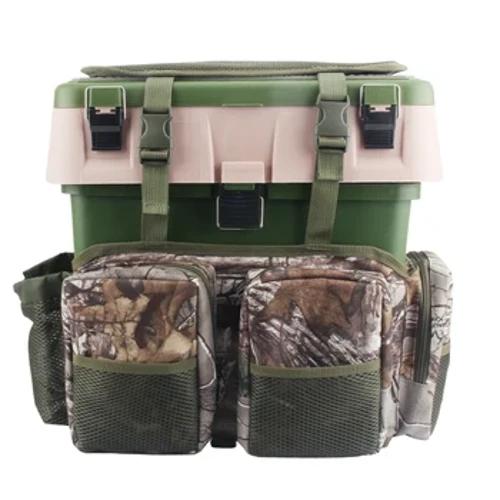 Borsa multifunzionale per custodia per attrezzatura da pesca Custodia in nylon per zaino con attrezzi per esca per borsa per attrezzatura da pesca Borsa per scatole per attrezzatura da pesca