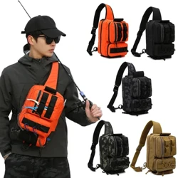 Marsupio da pesca Marsupio da pesca Marsupio da pesca resistente all'acqua Tasche multiple Grande capacità per l'arrampicata e l'escursionismo