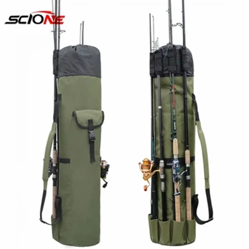 Tas Pancing Lipat Portabel Multifungsi Fishing Tackle Tools Storage Pack Silinder Outdoor Fishing Gear Tas Bahu X336