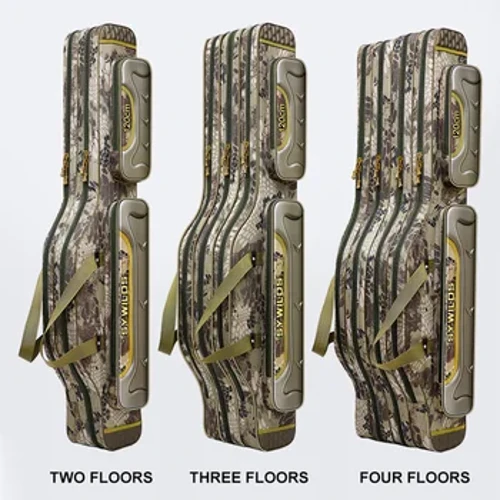 Túi Đựng Cần Câu Thể Thao Ngoài Trời Dung Tích Lớn 2/3/4 Lớp 120CM-130CM Túi Đựng Dụng Cụ Câu Cá Chống Thấm Nước Bảo Quản Câu Cá XA133G