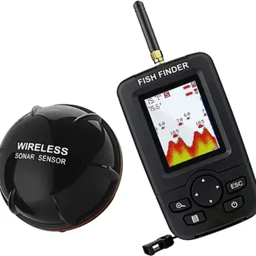 LUCKY Wireless Sonar Fishing Alert Fish Finder წყალქვეშა Echo Sounder Fishing Detector პორტატული Fish Finder