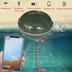 Livrare gratuită Telefon inteligent nou-nouț Căutare de pește Sonar Android și IosFish Finder Bluetooth inteligent pește Pescuit vizual