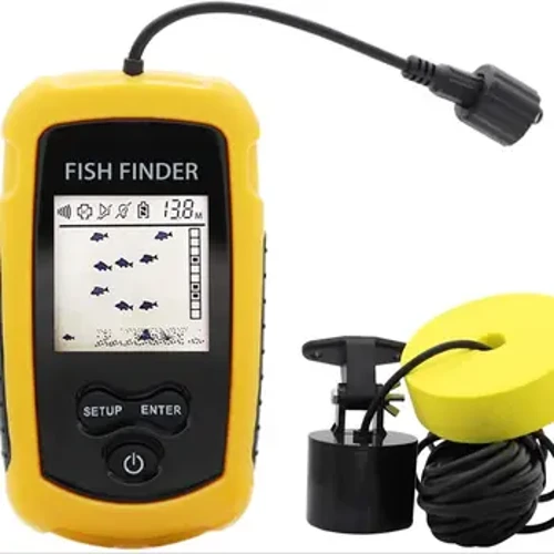 Alarm 100M Bærbar Ekkolod Fish Finders 45 grader Ekkolod Dækning Ekkolod Alarm Transducer Sø Havfiskeri