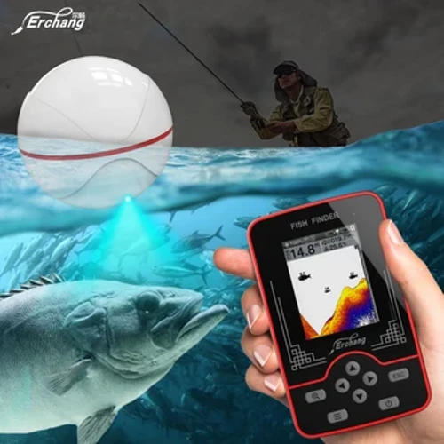 Sondă fără fir Erchang F13 Căutător de pește reîncărcabil la 100 m distanță Lake River Sea Fishing