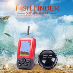 ʻIke ʻimi iʻa hohonu paʻa me ka 100 M Wireless Sonar Sensor Echo Sounder FishFinder no ka lawaiʻa ʻana i ka wai paʻakai.
