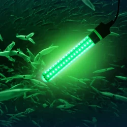 5V-12V 6.5W 700 Lumens faoi stiúir Solas Iascaireachta Intumtha Aimsitheoir Éisc Faoi Uisce Lampa Aimsitheoir éisc le Corda 5m