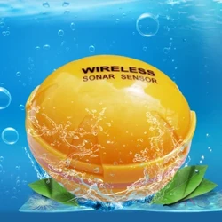 Sonar sans fil détecteur de poisson USB Rechargeable Bluetooth-Compatible bateau pêche en profondeur détecteur de poisson 2.4GHZ Angle de rayonnement de 90 degrés
