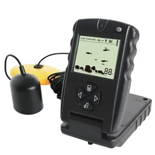 LUCKY Corded Fish Finder Echo Sounder no ka lawaiʻa ʻana FF717/818 Portable Depth Echo Sounder 30m Water Depth Marine Fish Finder