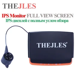 THEJLES Bideo Arrain Bilatzailea Neguko Arrantzarako 4,3" IPS LCD Monitorearekin 20M Kablea Urpeko Kamera 8PCS LED Gaueko Ikusmena dauka