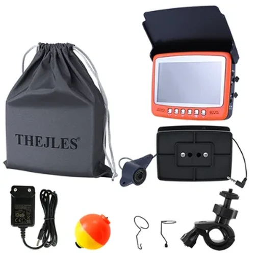 4.3 'īniha IPS Monitor Visual Fish Finder HD Fishing Camera Me 15m Cable 1000TVL Underwater Camera Control 8pcs Infrared Lights