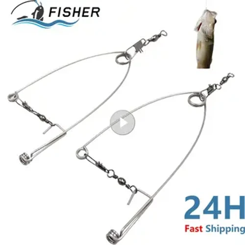 Tự Động Câu Cá Bằng Thép Không Gỉ Hiện Vật Kích Hoạt Mùa Xuân Fishhook Mồi Câu Cá Bắt Dụng Cụ Đa Năng Câu Cá Tốc Độ Đầy Đủ Cung Cấp