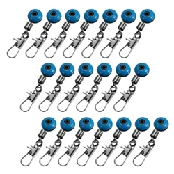 100 Pcs/50 Pcs/10 Pcs Biru Pancing untuk Hook Putar Shank Klip Konektor Perlengkapan Tackle Alat untuk Memancing