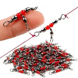 10/30/50Pcs Ring Solid Pysgota Taclo Offer Affeithiwr Pysgota Rholio Swivels Triphlyg Gan gadw Connector Bachau Pysgod