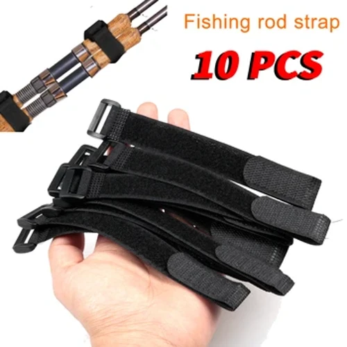 10 PCS/set hiki ke hoohana hou ia ka La'a La'a Pa'a Pa'a Pa'a Ka'a I'a Mea Ho'opa'a Ho'opa'a Hook Loop Cable Cord Tie Belt Pesca