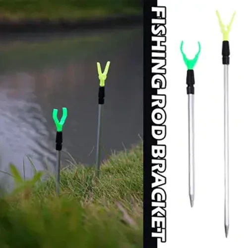 50/80 Cm Memancing Bankstick Adjustable Extending Rod Istirahat Teleskopik Fishing Stand Pemegang Fishing Rod Bracket Aksesoris Memancing