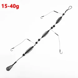 Cârlig de pescuit Momeală artificială Set cușcă pentru momeală Hrănitor pentru pescuit Suport de momeală Anzol Peche Somn Jigs Crap Instrumente de pescuit 15g-40g