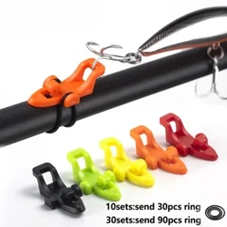 10-30pcs Slat Iascaireachta Cuaille Coimeádaí Hook Sealbhóir Baoite Lure Accessories Mealláin Jig Hooks Sealbhóir Sábháilteachta Uirlis Iascaireachta