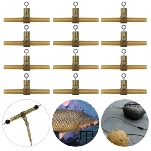 ʻO nā mea lawaiʻa Carp Nā lima ʻāʻī ʻāʻī ʻaoʻao me ka Swivel Carp Hook Link Helicopter Carp Rig no nā lako paʻi iʻa.