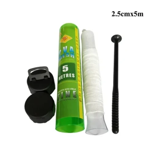 PVA Fishing Mesh 5M 25mm Narrow Fishing Network Water Soluble Mesh White Refill Stocking Bait Bag Pale