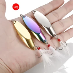1pcs u'amea Spinner Sipuni maunu I'a'i Fa'agogo ma'a'a Sequins Paillette Fa'a'au maunu Spinnerbait Meafaigaluega I'a 2.5g-42g
