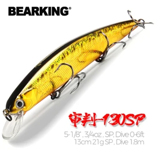 13 sm 21g SP çuňlugy1.8m Iň ýokary balyk tutmak, Wobbler balyk tutmak üçin ýokary hilli hünärmen minnow