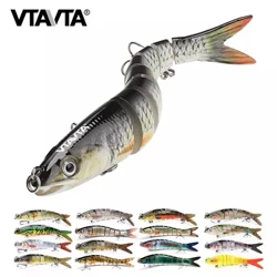 VTAVTA 10/14cm Sinking Wobblers Fëscherei Lures Jointed Crankbait Swimbait 8 Segment Hard Kënschtlech Köder Fir Fëscherei Lure