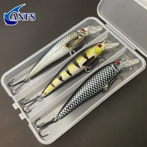 1 adet/3 adet 13g Balıkçılık Cazibesi Renkli Baskı Batan Minnow Yapay Yem Serin Olta takımı