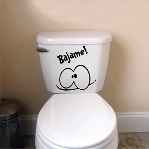 Mapambo ya Ubunifu ya Kiti cha Choo cha Bafuni Vibandiko vya Kiti cha Choo cha Uhispania.