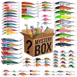 3-10 Pcs Umpan Pancing Acak Kualitas Tinggi Umpan Popper Umpan Wobble Umpan Crankbait Umpan Buatan Kotak Acak