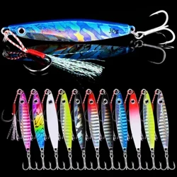 Aorace 12 Stück Metall-Löffel-Jigs, Karpfen-Angelköder, 7 g, 12 g, 17 g, 22 g, 30 g, 40 g, Crankbait, Jig, Löffel, Wobbler, Köder, Meeresangeln, Pesca