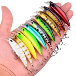 Lasersko počasno mešano minnow ribolov ribolovno set komplet komplet wobbler crankbait isca umetna trda vaba krap mini ribolov vabe pesca