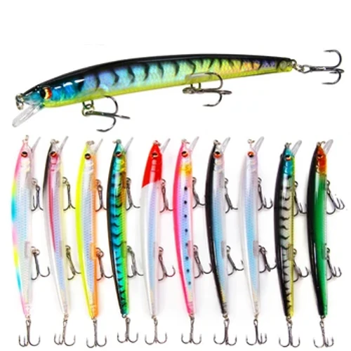 Crank Bait მცურავი წყლის ლაზერი მყარი სატყუარა ყალბი სატყუარა მტკნარი წყალი ზღვის თევზაობა ქორჭილა დახრილი პირი ხელოვნური სატყუარა სატყუარა