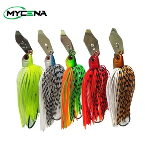 Mycena 9G/13G/16G/19G Chatter Köder Spinner Köder Onkrautlos Fëscherei Buzzbait Wobbler Chatterbait fir Bass Hiecht Walleye Fësch