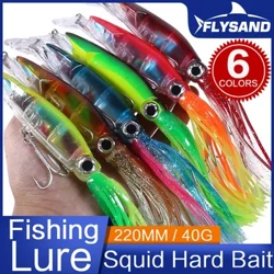 “FLYSAND” Uly simulýasiýa skid gaty balyk tutmak, 2 sany Treble çeňňek balyk tutmak üçin aksessuar bilen ömürlik Swimbait Oktopus çeňňegi
