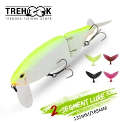 TREHOOK ГОЛЯМА РАЗПРОДАЖБА Стръв за планер 135 mm/165 mm Swimbait Риболовна примамка Твърда изкуствена стръв за бас щука
