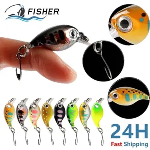 Biomimetisk lokkemad 36 mm 2,1 g Mini Crankbaits Fiskeri Synkende Wobler Til Gedde Agn Sæt Aborre Fiskelokke Kunstige hårde lokker