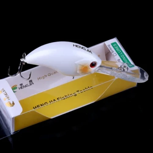 HENGJIA 13G 9CM Balyk tutmak Lures gaýa krank baýt krankbait Minnow bas treble çeňňekleri ýüzmek gaty çekiji baýtlar Wobbler uzyn uly dil
