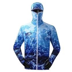 Clódóireacht Aerála Compordach Frith-UV na bhFear Nua Léinte Iascaireachta Geansaithe Cochaill Sublimation Le Éadaí Iascaireachta Zipper