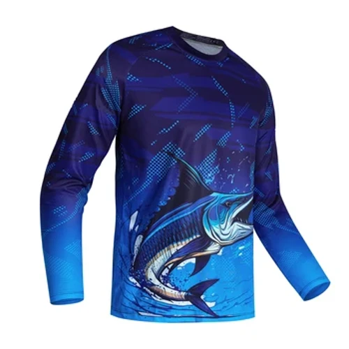 2024 Bagong Summer Panlalaking Pangingisda Shirts High Performance na Damit Pangingisda Pangingisda Pangingisda Shirt Makahinga Pangingisda Mahabang Damit sa Pangingisda